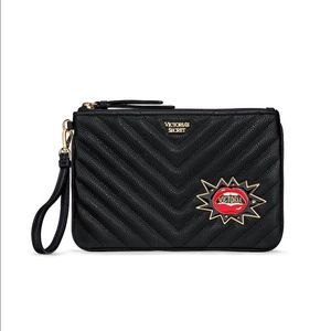 Victoria Secret Embellished V-Quilt Wristlet.